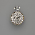 Pair-case watch, Watchmaker: Daniel Quare (British, 1647/49–1724), Silver, leather, gold and silver studs, British, London
