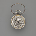 Pair-case watch, Watchmaker: Daniel Quare (British, 1647/49–1724), Silver, leather, gold and silver studs, British, London