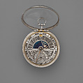 Pair-case watch, Watchmaker: Jacob Hasluck (Dutch, 1659?–1747, recorded 1704), Outer and inner case: silver; Dial: silver, gilded brass, Dutch, Amsterdam