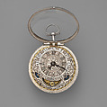 Watch, Watchmaker: David Lestourgeon (Clockmakers&#39; Company 1698, died 1731), Outer and inner cases: silver; Dial: champlevé silver, British, London