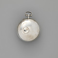 Pair-case watch, Watchmaker: Thomas Tompion (British, 1639–1713), Outer case: red tortoiseshell with silver inlay; Inner case and champlevé dial: silver, British, London