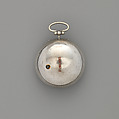 Pair-case watch, Watchmaker: Daniel Quare (British, 1647/49–1724), Silver, leather, gold and silver studs, British, London