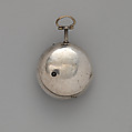 Watch, Watchmaker: J. Tarts (active 1755–90), Silver, brass, British, London