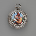 Watch, Watchmaker: Nicholas Walter (1620–1630), Silver, enamel, British, London