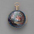 Pair-case repeating watch, Watchmaker: Richard Gregg (active London, –1738, died 1758), Gold, enamel, British, London