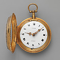 Watch, Watchmaker: Charles Cabrier II (British, act. 1719–d. 1776), Pinchbeck, paste jewels, British, London