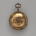 Clock-watch, Watchmaker: Daniel Le Count (active London, ca. 1676–1693), Gilt metal, British, London