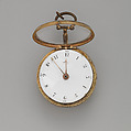 Clock-watch, Watchmaker: Daniel Le Count (active London, ca. 1676–1693), Gilt metal, British, London