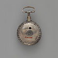 Clock-watch, Watchmaker: Gabriel Tallans (Swiss, act. 1705), Silver, enamel, British, London