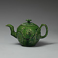 Teapot, Style of Whieldon type or, Lead-glazed earthenware, British, Staffordshire