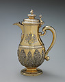 Jug with cover (one of a pair), Simon Pantin I (British, ca. 1672–1728), Silver gilt, British, London