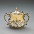 Two-handled cup with cover, Francis Leake (active 1655–83), Silver gilt, British, London