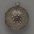 Watch, Watchmaker: Edward Prior (British, active 1800–68), Silver, tortoiseshell, coral, enamel, British, London