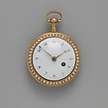 Watch, Workshop of Wetherell & Janaway (active 1785–94), Case: gold, pearls, enamel, silver set with diamonds and opal; Movement: with diamond endstone, British, London
