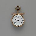 Repeating watch, Watchmaker: George Prior (active 1800–1830), Gold, enamel, British, London