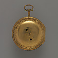 Clock-watch, Watchmaker: Firm of Markham, Marwick, Perigal, Gilt metal, horn, enamel, British, London