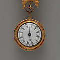Watch and chatelaine, Probably by Francis Perigal (British, active 1741–67), Case: gold, enamel, diamonds; Dial: enamel, silver hands, set with diamonds; Movement: with diamond endstone, British, London, for Turkish market