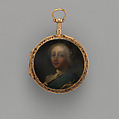 Repeating watch and case, Watchmaker: Christopher Heinrich Haehnel (active London, 1695–1754), Gold, enamel or vernis Martin, German, Fürton
