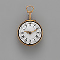 Repeating watch and case, Watchmaker: Christopher Heinrich Haehnel (active London, 1695–1754), Gold, enamel or vernis Martin, German, Fürton