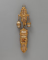 Chatelaine, Gold, moss agate, British
