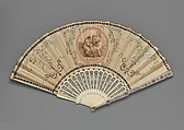 Fan, Paper, ivory and cut steel, British