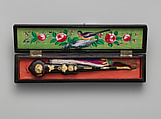 Fan case, Lacquered wood, Chinese