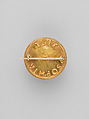 Brooch with Greek Cross, Firm of Castellani, Gold, glass tesserae, Italian, Rome