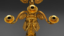 Egyptomania candelabrum (one of a pair), Alexis Decaix (British, active 1778–1811), Gilded bronze, British