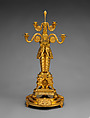 Egyptomania candelabrum (one of a pair), Alexis Decaix (British, active 1778–1811), Gilded bronze, British