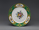 Plate (part of a service), Sèvres Manufactory (French, 1740–present), Soft-paste porcelain, French, Sèvres