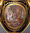 Vase with cover (vase des âges) (one of a pair), Sèvres Manufactory (French, 1740–present), Soft-paste porcelain, French, Sèvres