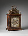 Table or bracket clock, Clockmaker: John Andrews (British, recorded 1680–1708), Gilded brass and steel; Case: walnut, walnut veneer, and gilded brass, British, London