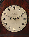 Mantel clock, Clockmaker: Firm of John and Myles Brockbanks (British, 1791–1835), Inlaid mahogany and gilt bronze, British, London