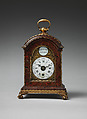 Table or bracket clock, Clockmaker: James Tregent, Scagliola, gilt bronze, British, London