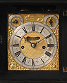 Table or bracket clock, Clockmaker: Thomas Tompion (British, 1639–1713), Case: ebony veneered on oak with gilded- and silvered-brass fittings; Movement: brass and steel, British, London