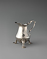 Miniature cream jug, John Le Sage  British, Silver, British, London