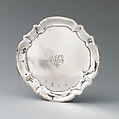 Miniature waiter, Possibly by IS or JS, Silver, British, London