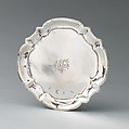 Miniature waiter, IS or JS, Silver, British, London