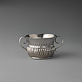 Miniature porringer, William Flemming, Silver, British, London