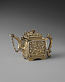 Miniature teapot, Joseph Willmore British, Silver gilt, British, Birmingham