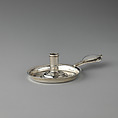 Miniature chamberstick, David Clayton  British, Silver, British, London