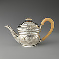 Miniature teapot, John Troby, Silver, ivory, British, London