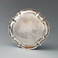 Miniature waiter, Possibly by IS or JS, Silver, British, London