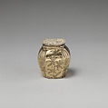 Pair of pomade pots (part of a toilet service), Probably by Thomas Jenkins (active 1668–1708), Silver gilt, British, London