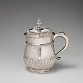 Mug with cover (one of a pair), David Willaume I (British, 1658–1741), Silver, British, London