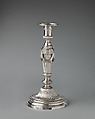 Candlestick (one of a set of eight), Andrew Fogelberg  British, Silver, British, London
