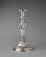 Candlestick (one of a set of eight), Andrew Fogelberg (British, active by 1767–d. before 1815), Silver, British, London