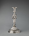 Candlestick (one of a set of eight), Andrew Fogelberg (British, active by 1767–d. before 1815), Silver, British, London