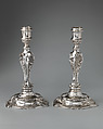 Pair of candlesticks, Thomas Gilpin (active 1730–73), Silver, British, London