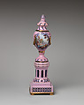 Cassolette with cover (one of a pair), Enamel on copper, British, South Staffordshire, possibly Bilston